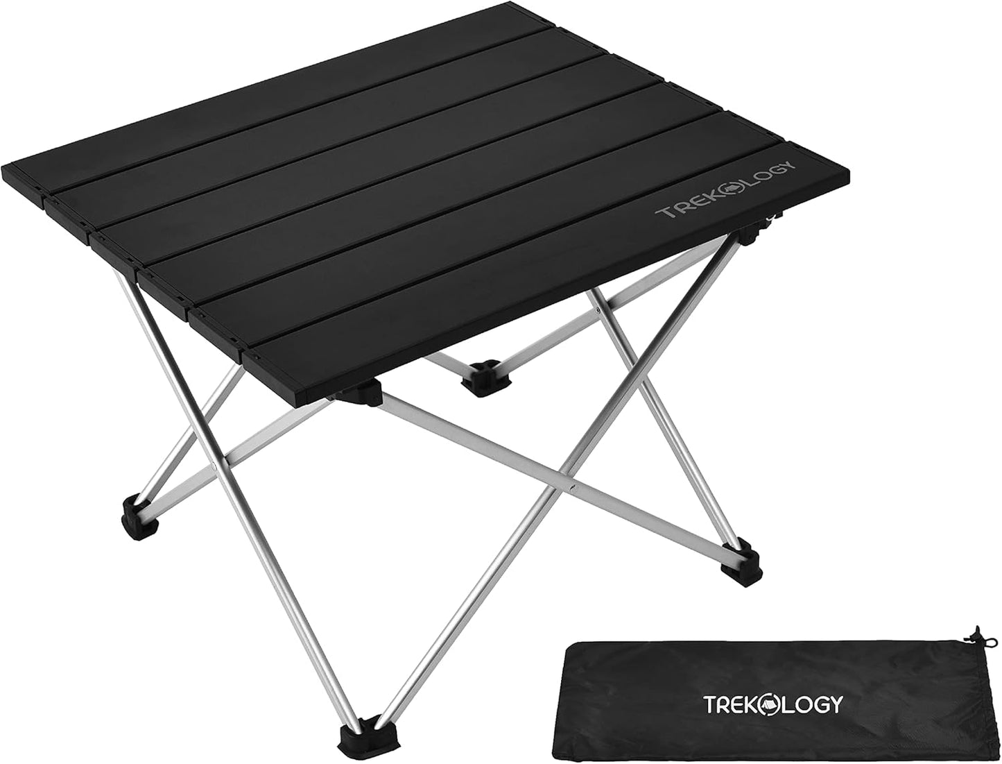 TREKOLOGY Portable Small Camping Table - Lightweight, Foldable Beach & Outdoor Table for Hiking, Camping, and Summer Outings - Easy to Carry & Space-Saving Design